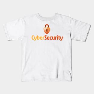 Cyber Security Orange Kids T-Shirt